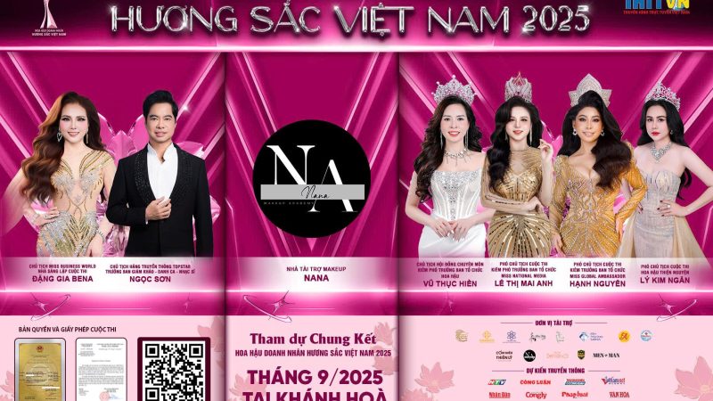 Cùng Na Na Makeup Academy trải nghiệm nghệ thuật trang điểm đỉnh cao tại Hoa hậu Doanh nhân Hương sắc Việt Nam 2025