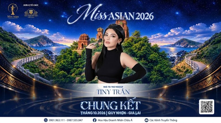 Tiny Trần Makeup Academy tái hợp Miss Asian 2026, đảm nhận vai trò nhà tài trợ makeup